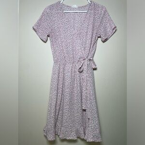 SIENNA SKY Mock Wrap Mini Dress size SMALL